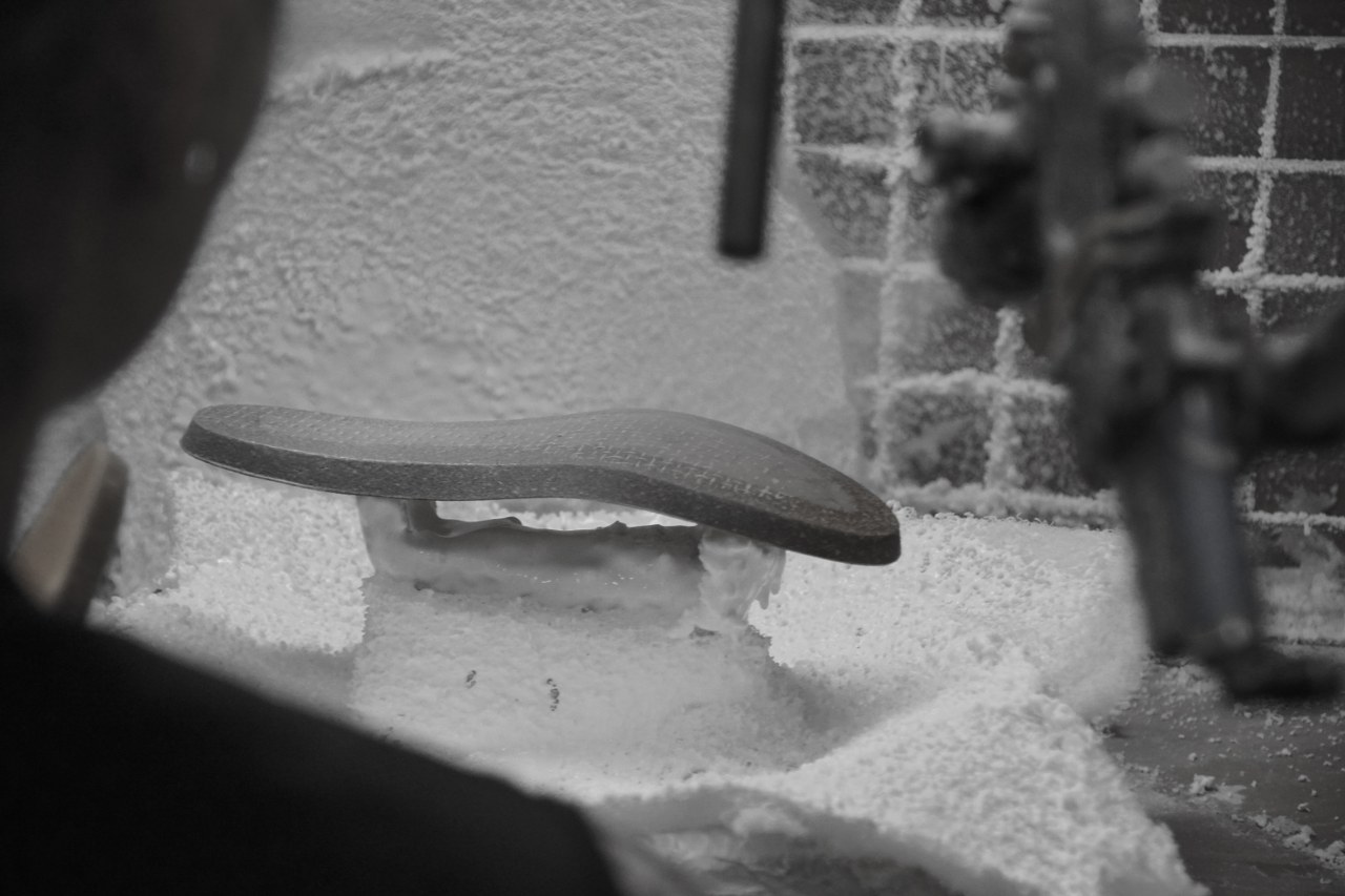 Footwear production process detail